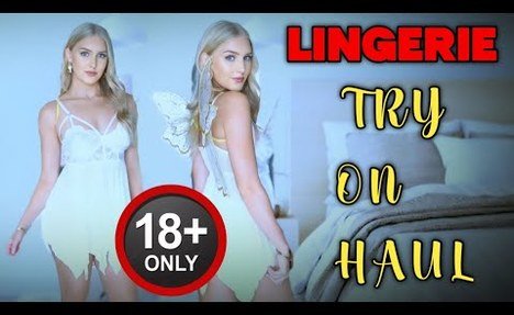 transparent lingerie try on haul babydoll dress | see through try on haul clothes | dry vs wet 4K