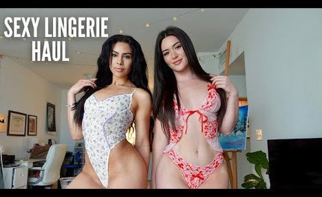 SHEER MESH LINGERIE HAUL WITH MY gf!