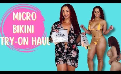 MICRO STRING  bathing suit TRY-ON HAUL