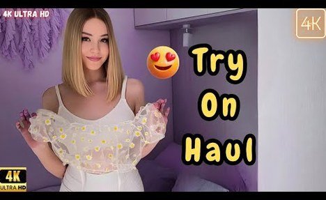 4K Transparent Try on Haul | See-Through garment Try on Haul | try on lingerie Fashion Trend Haul