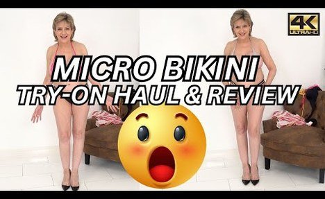 TINY Micro  two-piece swimsuit Try-on Haul And vlog With Me In 4k