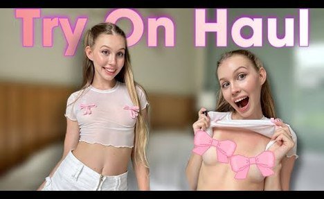 Try On Haul | Transparent Top | No Bra