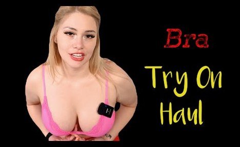 Transparent try on haul | Try on haul transparent |  monokini try on haul | Pink bra video review