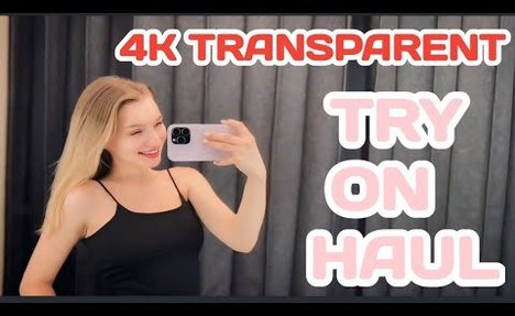 4K Transparent Lingerie Try-On Haul | Hot Sheer Outfits Revealed | See-Through |  swimsuit Looks