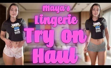 TRANSPARENT & SEE THROUGH Lingerie Try on Haul & Modeling | Maya Singer 2024