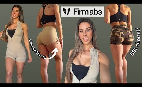 Firm Abs | Try-On Haul & review | Cargo Shorts, Cargo sports, & Scrunch Bodysuits!