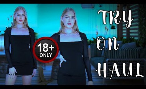 [4K] Transparent clothes Try-On Haul Lingerie | bikini Fabric video review with Emily See-through garment