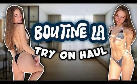 TINY bikini Try-On Haul (Boutine LA) | Anya Try Ons