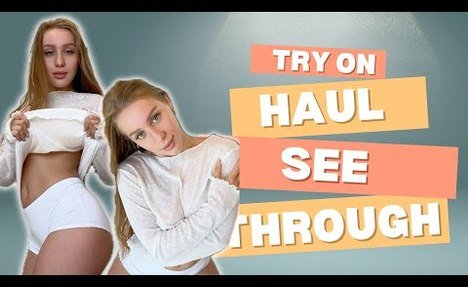 Transparent See Thru Try On Haul | caution HOT