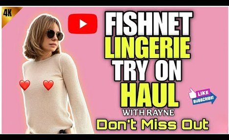 Transparent Fishnet Lingerie Try On Haul | See Through Lingerie | Get Ready With Me [4K]