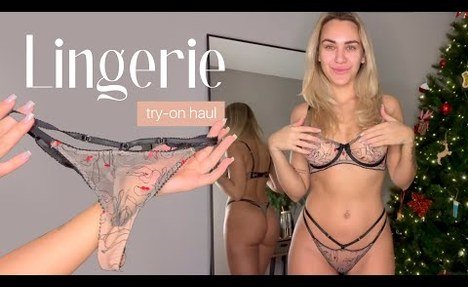 TRANSPARENT Lingerie Try-on Haul & vlog with Merida Sat