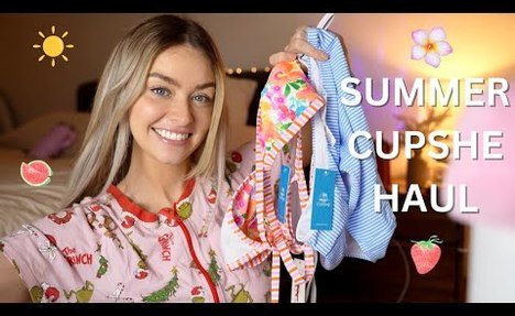 ASMR Cupshe Summer Swimwear Try-On Haul