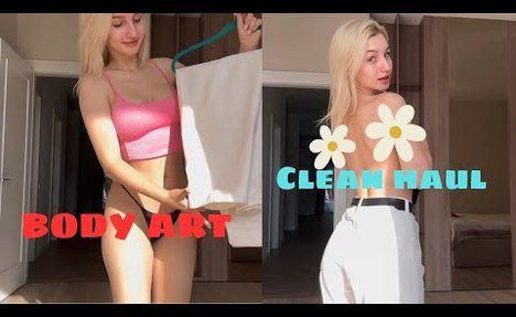 [4K Body Art ] Micro bikini Try On Haul  two-piece swimsuit video review