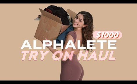 ALPHALETE IS BACK! New Amplify sports! $1000 TRY ON HAUL