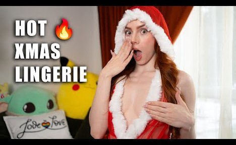 Spicy Christmas Lingerie Try On!