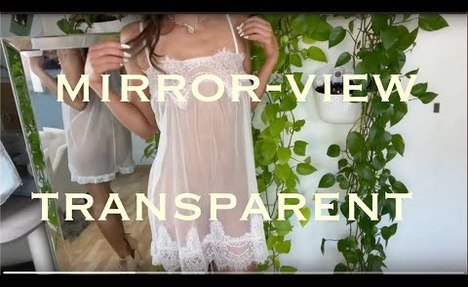 [4K HOUSEWIFE] TRANSPARENT SEE THROUGH LINGERIE TRY ON HAUL/ NO PANTIES & NO BRA!!!!