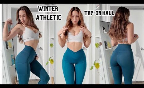 Winter activewear try-on HAUL ♡ leggings, tennis skirts, sweatpants