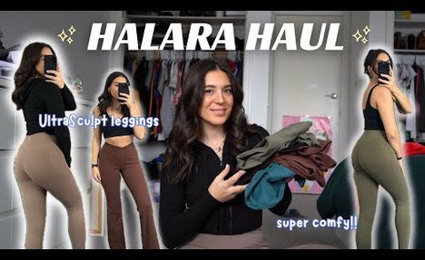 HALARA yoga pants TRY ON HAUL AND vlog | UltraSculpt leggings, Crossover + High Waisted tights