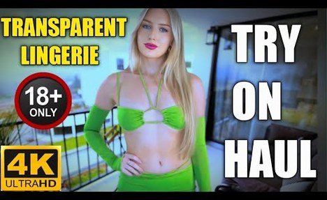 4K micro  bathing suit Try-On Haul  two-piece swimsuit video with see through | transparent lingerie | new Try-On haul