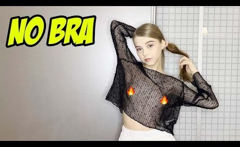 Transparent Blouses | No Bra Try On Haul