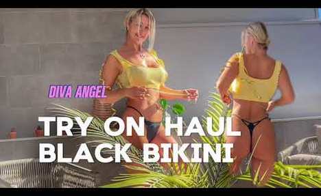 [4K] See Through Try On Clothing | Diva Angel Transparent Haul  beachwear series "Get Ready with Me"