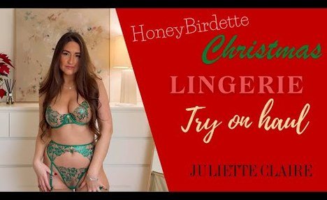 Honey Birdette green Lingerie Try on haul with Juliette Claire