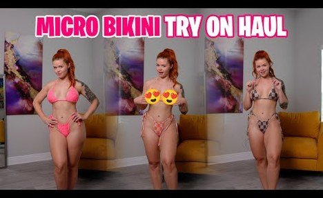 bikini Try On Haul With Sinatra Monroe | part 4