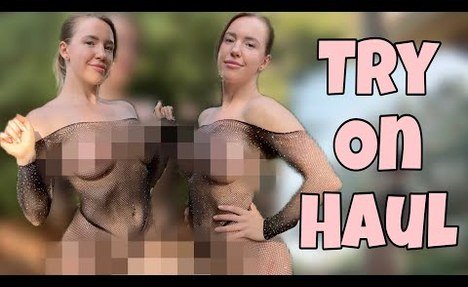 [4K] Get Ready with Tina | Transparent Try on Haul 2024