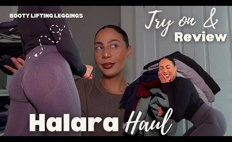 *VIRAL* Halara UltraSculpt yoga pants Try On vlog