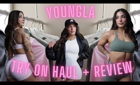 YOUNGLA TRY ON HAUL + REVIEW - new fabric, leggings, sports bras, shorts, rompers, etc (Jan 2025)