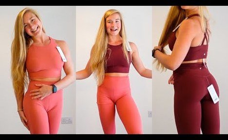 Try on Haul Activewear clothes! Lululemon vs CRZ YOGA Butterluxe