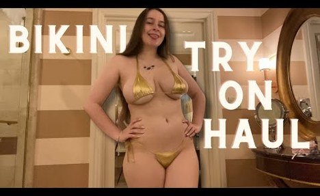 Micro  string bikini Try On Haul 4K Las Vegas Edition | Birthday Try On Haul | 9/12/2024