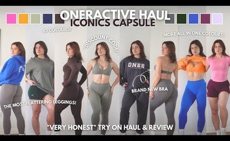 OnerActive try on haul & video review | ICONICS CAPSULE, activewear and lounge | *very honest*