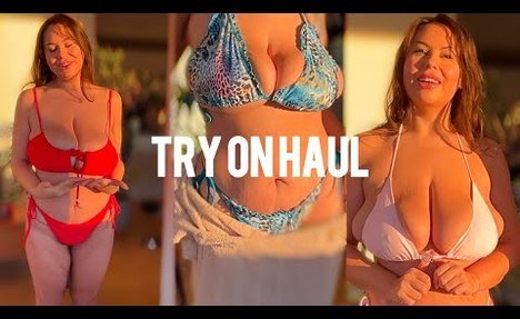 4K  swimsuit TRY ON HAUL with Alice