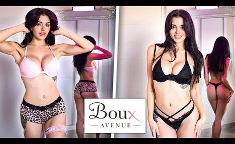 *SEXY* Boux Avenue LINGERIE Try on Haul | Emily ebony