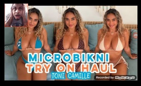 Micro  monokini, try on haul | Toni Camille (REACTION)