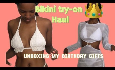 bathing suit TRY-ON HAUL- Unboxing my BIRTHDAY GIFTS PT 2 | Nike | corset| Gucci| Dior| Masa Seleka