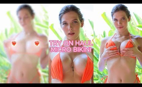 [ 4K ] HOT Micro  two-piece swimsuit Try on Haul