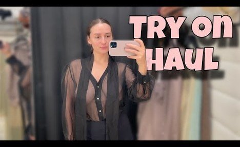 [4K] Transparent Lingerie | See trough product | Try On Haul With Klara Si