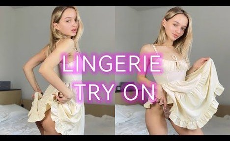 [4K] Matching PANTIES to a beige SHORT DRESS! How do you find THE BEST option? LINGERIE review 2025