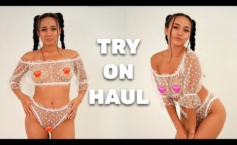 [4K USA] Transparent Try On Haul | Get Ready With Me (2025)