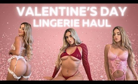 lovely SHEIN VALENTINE’S DAY LINGERIE TRY ON HAUL | HOT (4K) | Kayci Kailani