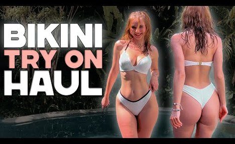 [4K] Mini  monokini Try-on Haul & review (Pt. 1)