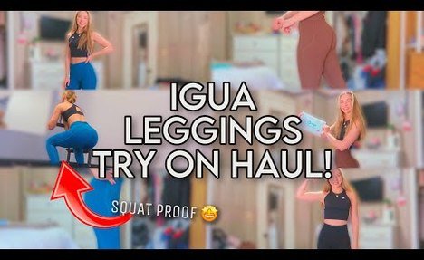 IGUA leggings TRY ON HAUL! + comfiest gym sports!