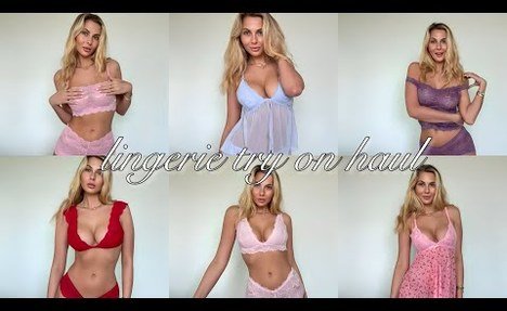 lingerie try on haul