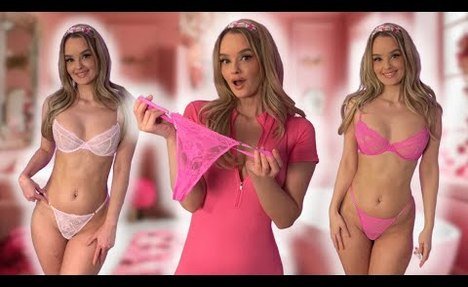 Elegant & Pink Valentines Lingerie Try on Haul | Beju_xx