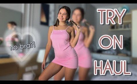 [ 4K TRY ON HAUL ] Pink Dress| pretty lingerie Try on With Effi