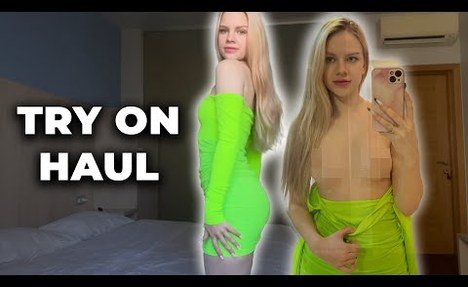 [4K] TRY ON HAUL |Try On Haul | See-Through | No bra Transparent