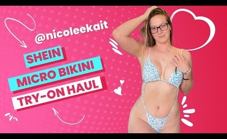 NICOLE KAIT MICRO  tankini TRY ON HAUL