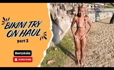 thong bikini Try On Haul: Beach Edition!